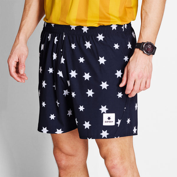 Saysky Star Pace Shorts 5'' Bleu/Blanc Stars 1028 NMRSH21C1028