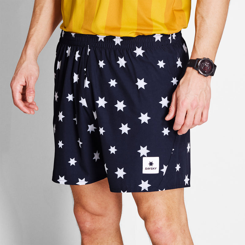 Saysky Star Pace Shorts 5'' Bleu/Blanc Stars 1028 NMRSH21C1028