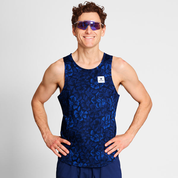 Saysky Flower Combat Singlet Bleu Flower 1029 NMRSI31C1029