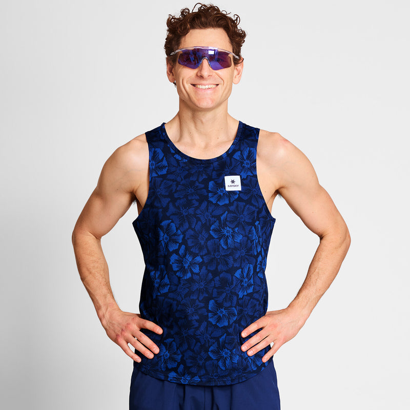 Saysky Flower Combat Singlet Bleu Flower 1029 NMRSI31C1029