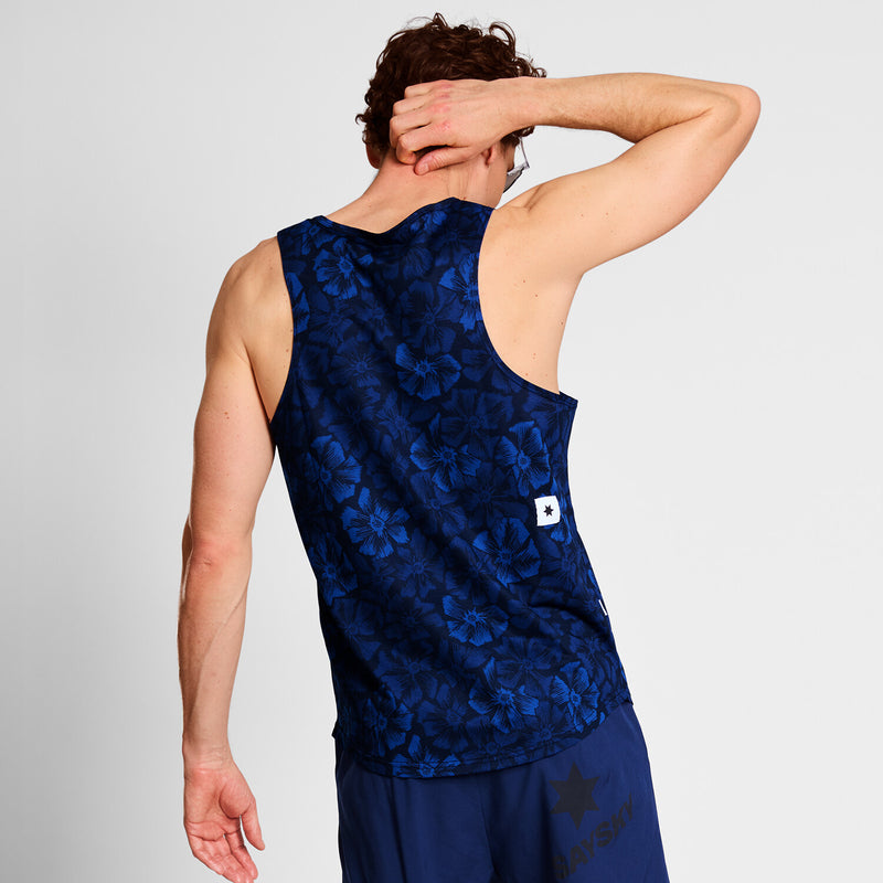 Saysky Flower Combat Singlet Bleu Flower 1029 NMRSI31C1029