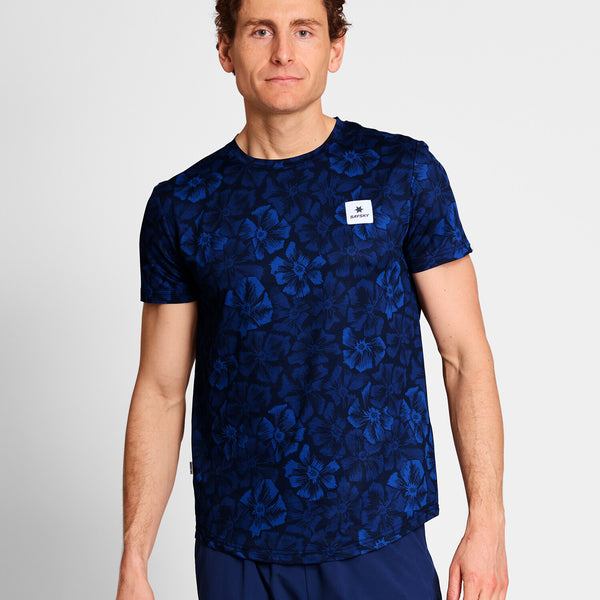 Saysky Flower Combat T-Shirt Bleu Flower 1029 NMRSS31C1029