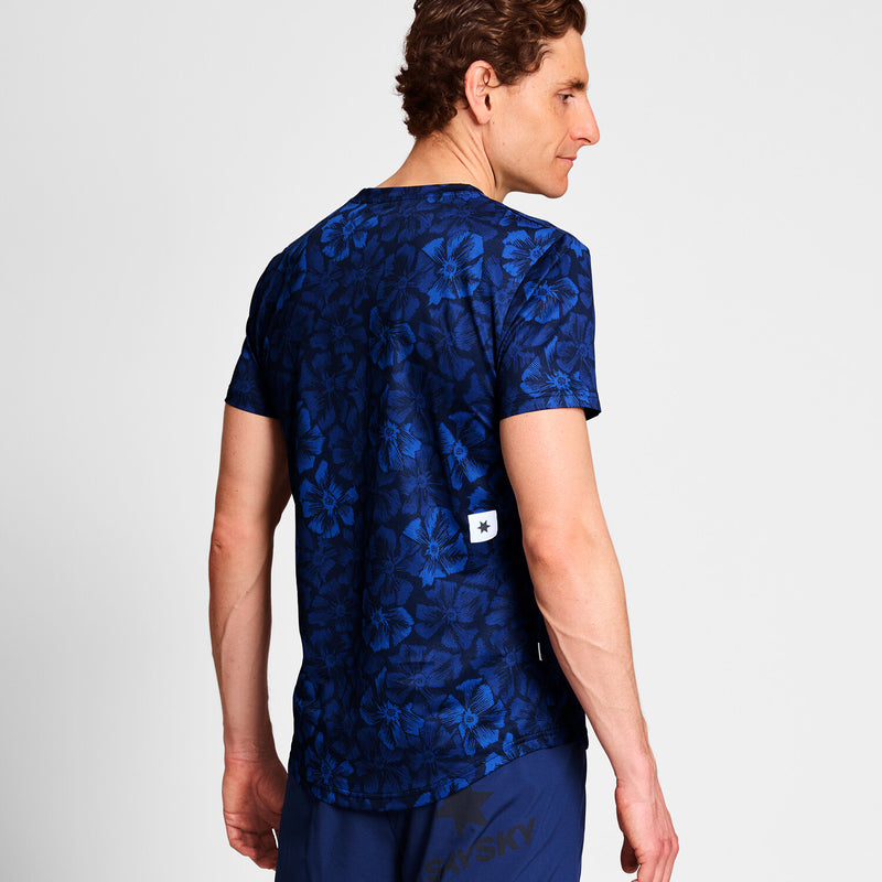 Saysky Flower Combat T-Shirt Bleu Flower 1029 NMRSS31C1029