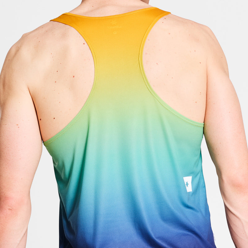Saysky Drip Dye Flow Singlet Bleu/Jaune/Vert Drip Dye 1032 NMRSI60C1032
