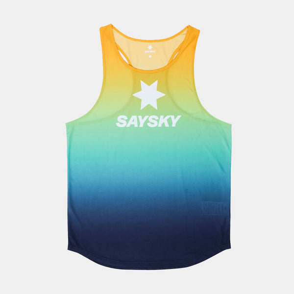 Saysky Drip Dye Flow Singlet Bleu/Jaune/Vert Drip Dye 1032 NMRSI60C1032