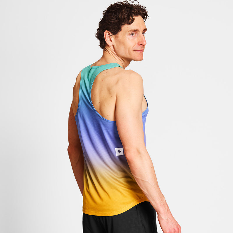 Saysky Drip Dye Flow Singlet Violet/Vert/Jaune Drip Dye 1033 NMRSI60C1033