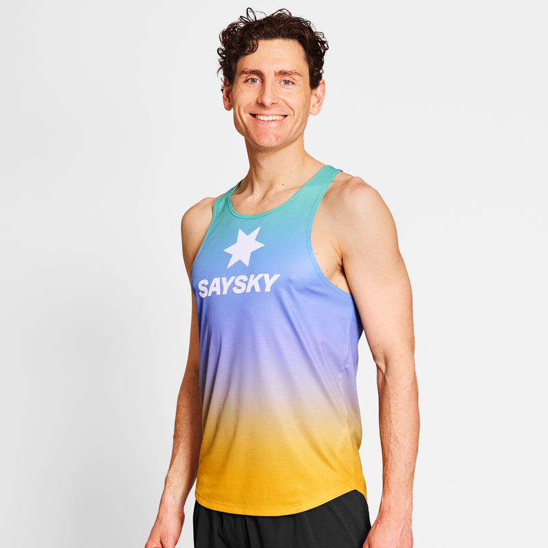 Saysky Drip Dye Flow Singlet Violet/Vert/Jaune Drip Dye 1033 NMRSI60C1033