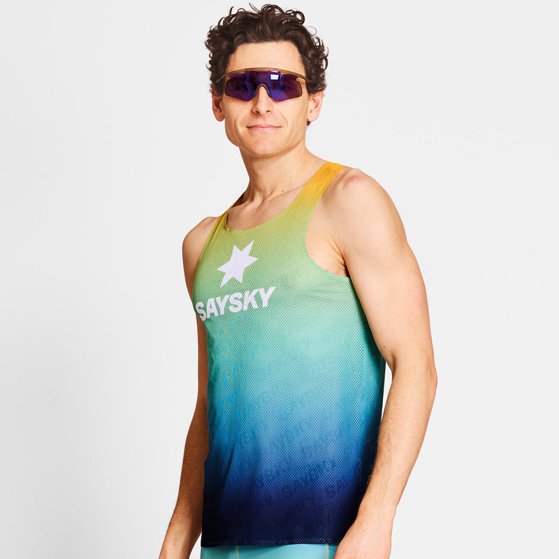 Saysky Drip Dye Flow Air Singlet Bleu/Jaune/Vert Drip Dye 1032 NMRSI62C1032