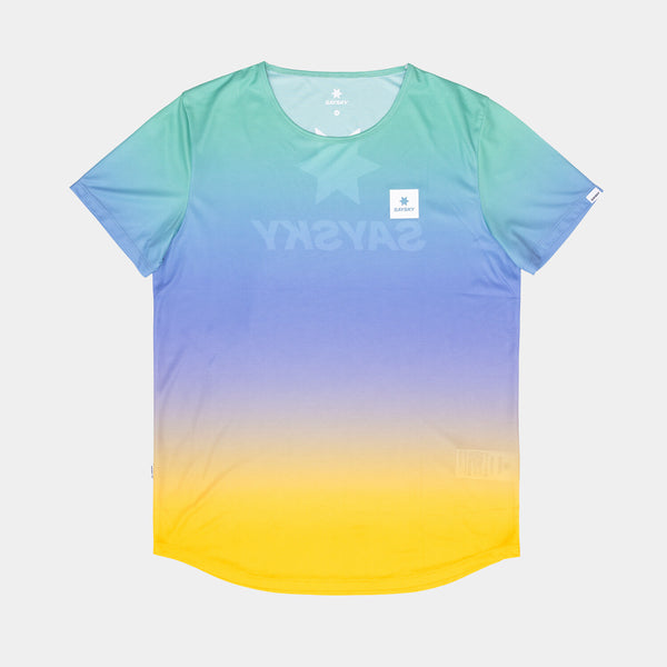 Saysky Drip Dye Flow T-Shirt Violet/Vert/Jaune Drip Dye 1033 NMRSS60C1033
