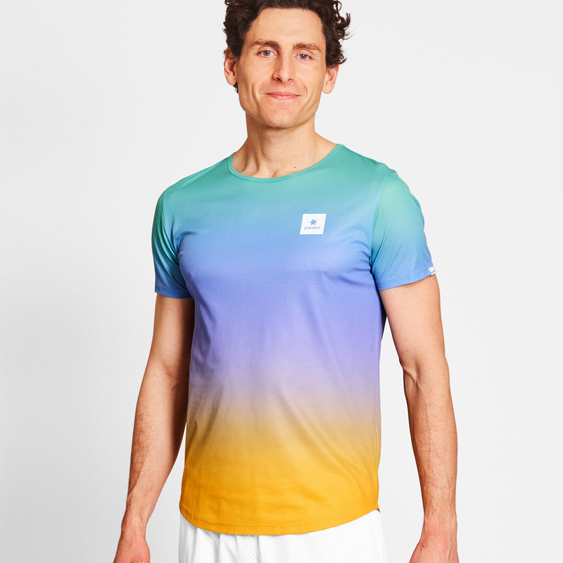 Saysky Drip Dye Flow T-Shirt Violet/Vert/Jaune Drip Dye 1033 NMRSS60C1033