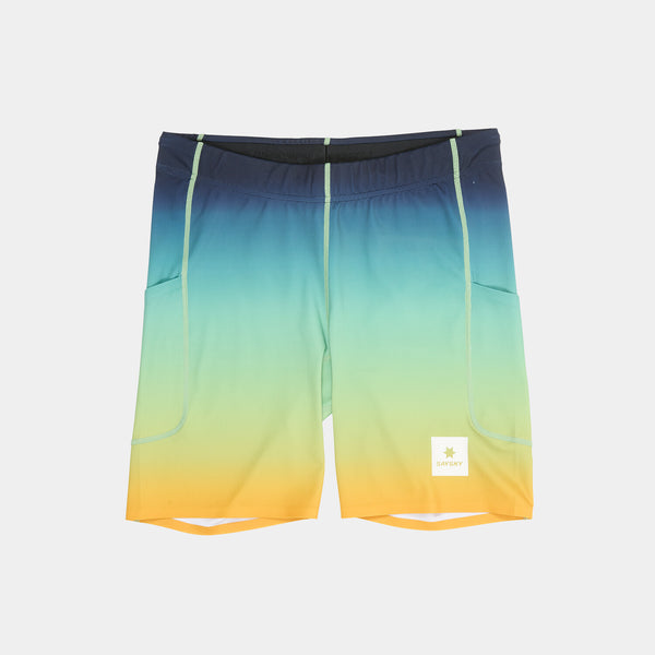 Saysky Drip Dye Combat+ Short Tights 7" Bleu/Jaune/Vert Drip Dye 1032 NMRST33C1032