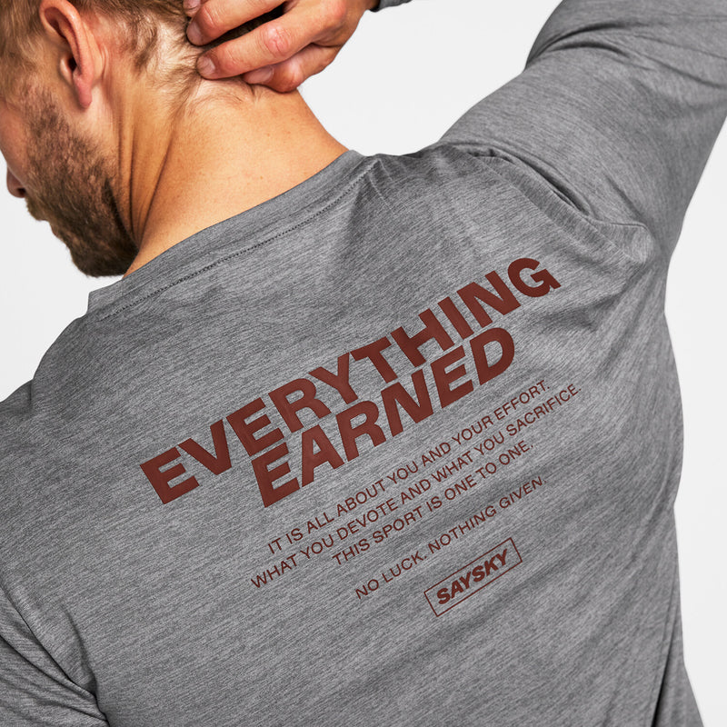 Saysky Statement Pace Long Sleeve Gris 6004 OMRLS22C6004