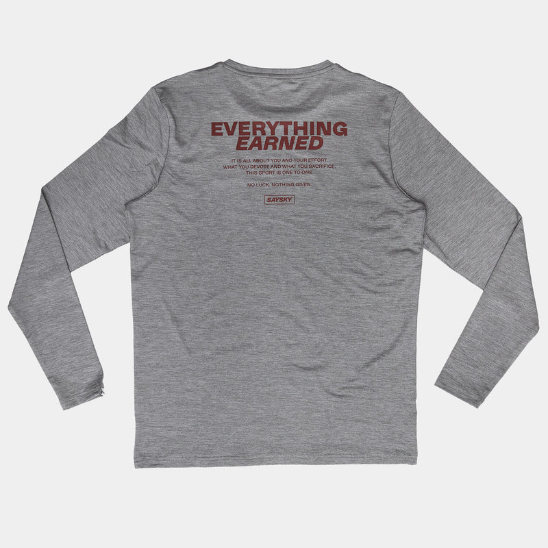 Saysky Statement Pace Long Sleeve Gris 6004 OMRLS22C6004