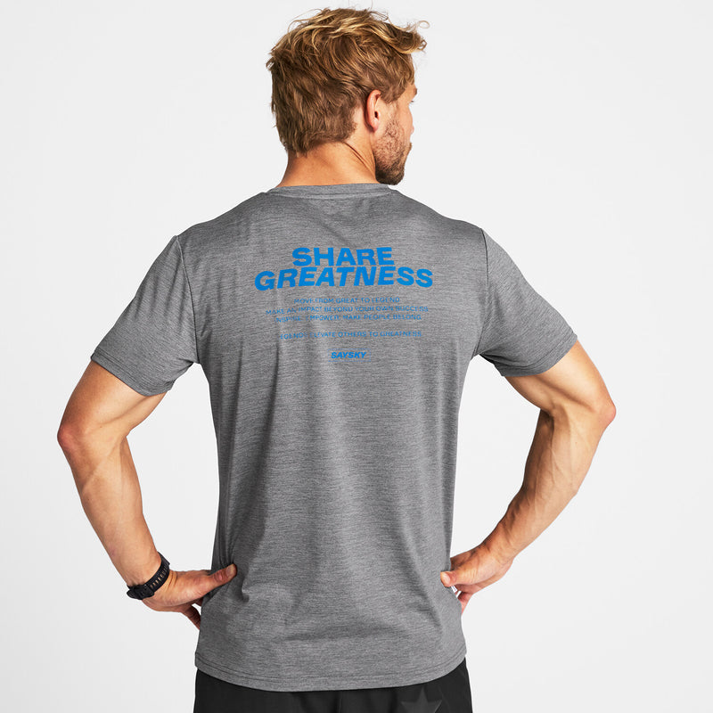 Saysky Statement Pace T-Shirt Gris 6004 OMRSS21C6004