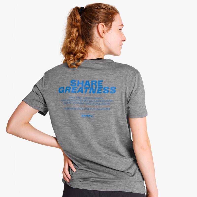 Saysky Statement Pace T-Shirt Gris 6004 OMRSS21C6004