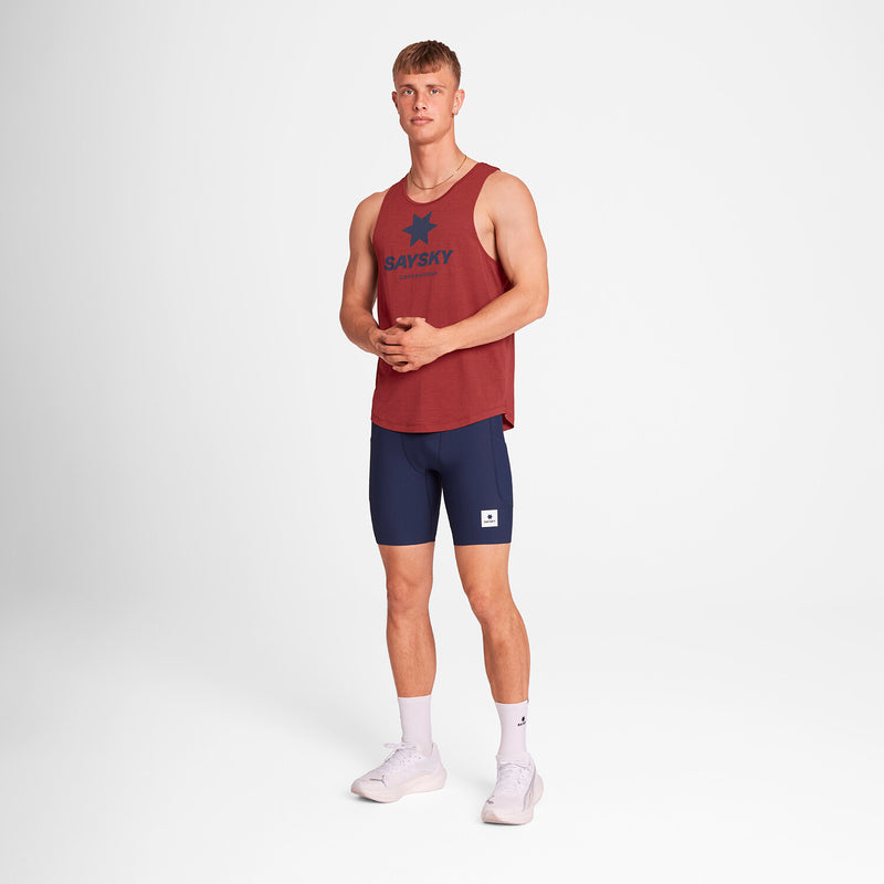 Saysky Logo Combat Pro Singlet Rouge 5007 OMRSI30C5007