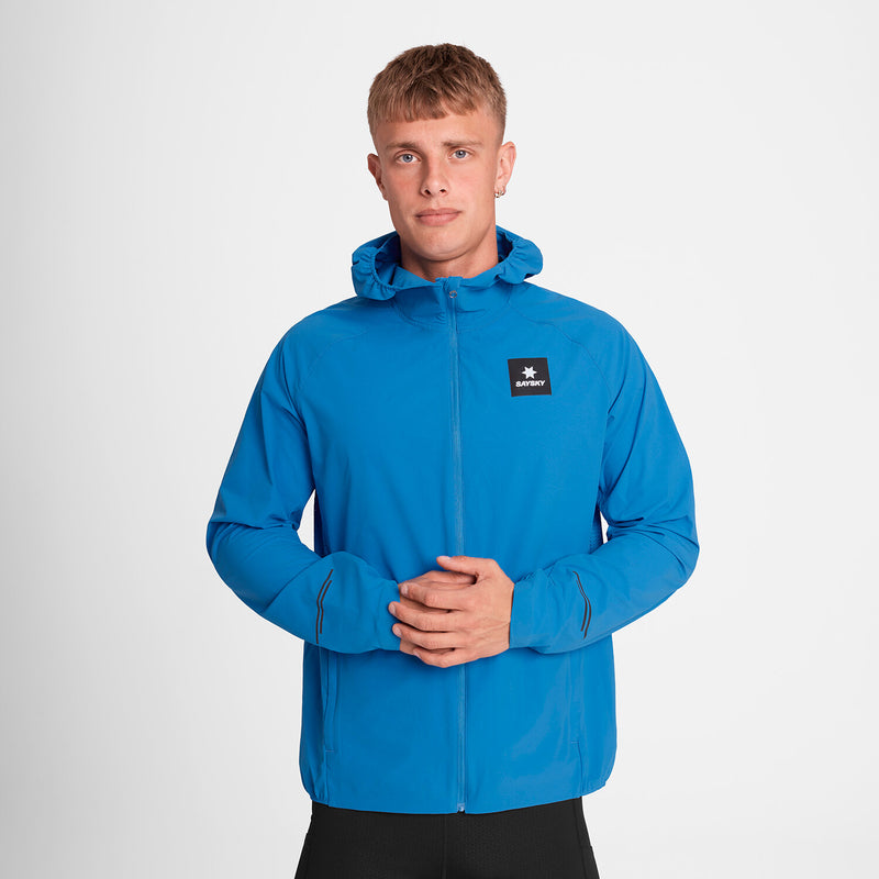 Saysky Clean Pace Flex Hooded Jacket Bleu 220 OMRJA20C220