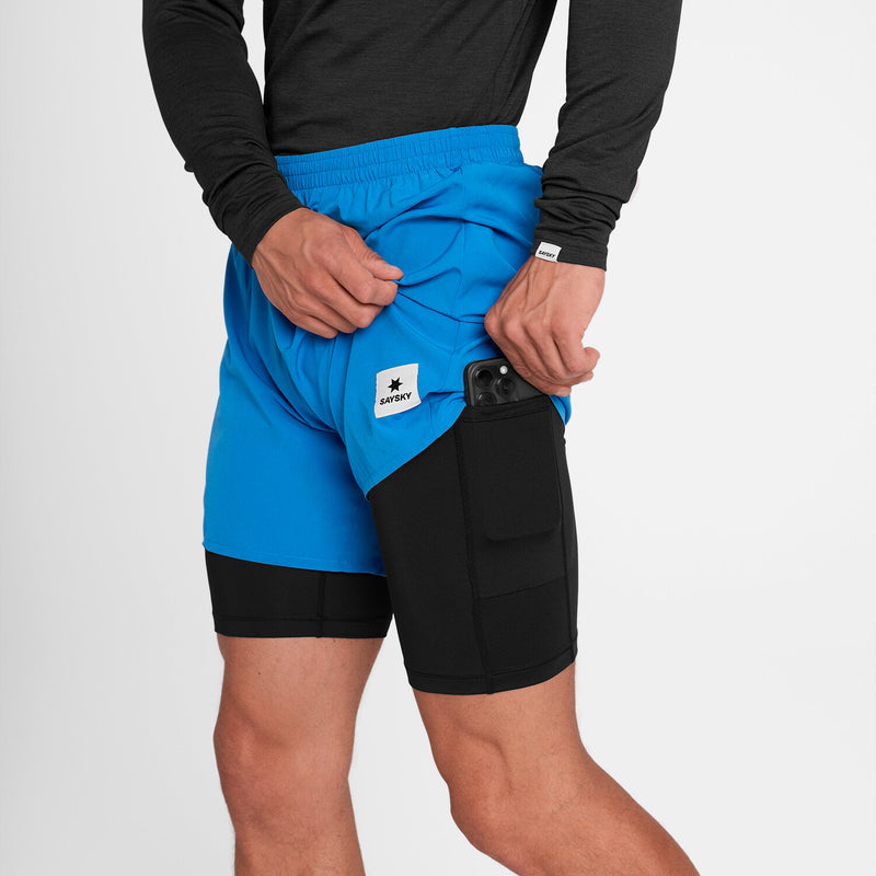 Saysky 2 in 1 Pace Shorts 5'' Bleu 220 OMRSH20C220