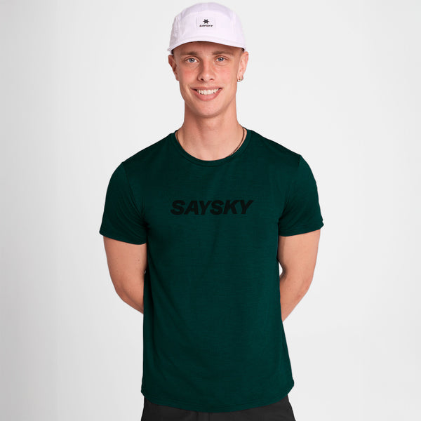 Saysky Logo Pace T-Shirt Vert 3010 OMRSS20C3010