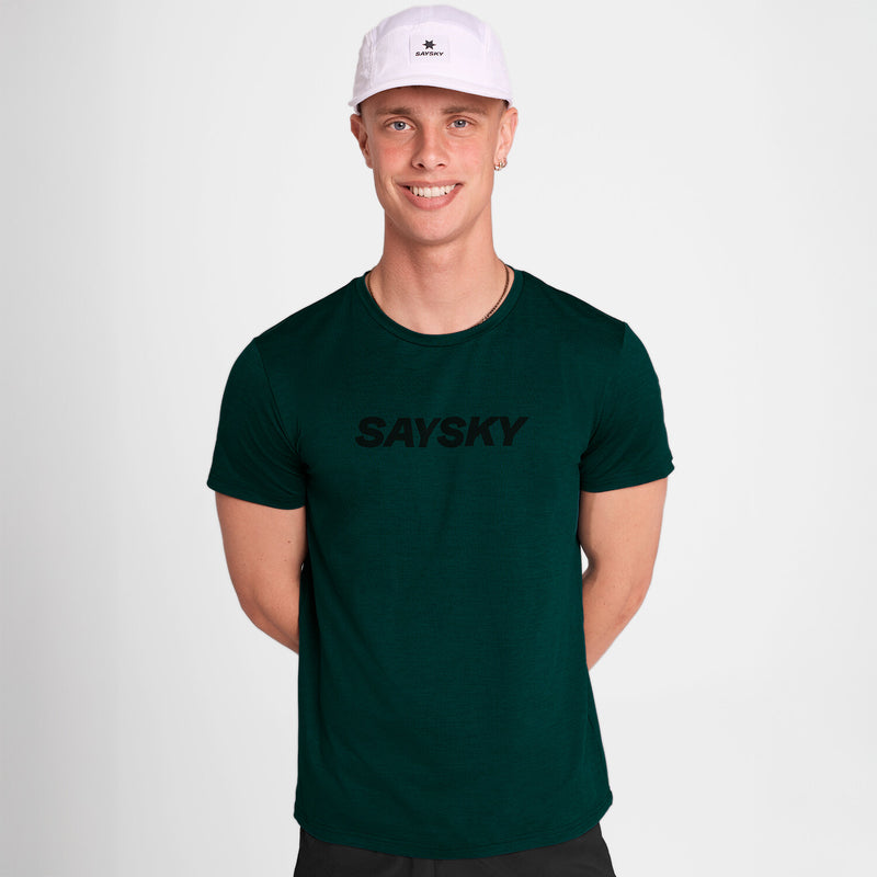 Saysky Logo Pace T-Shirt Vert 3010 OMRSS20C3010