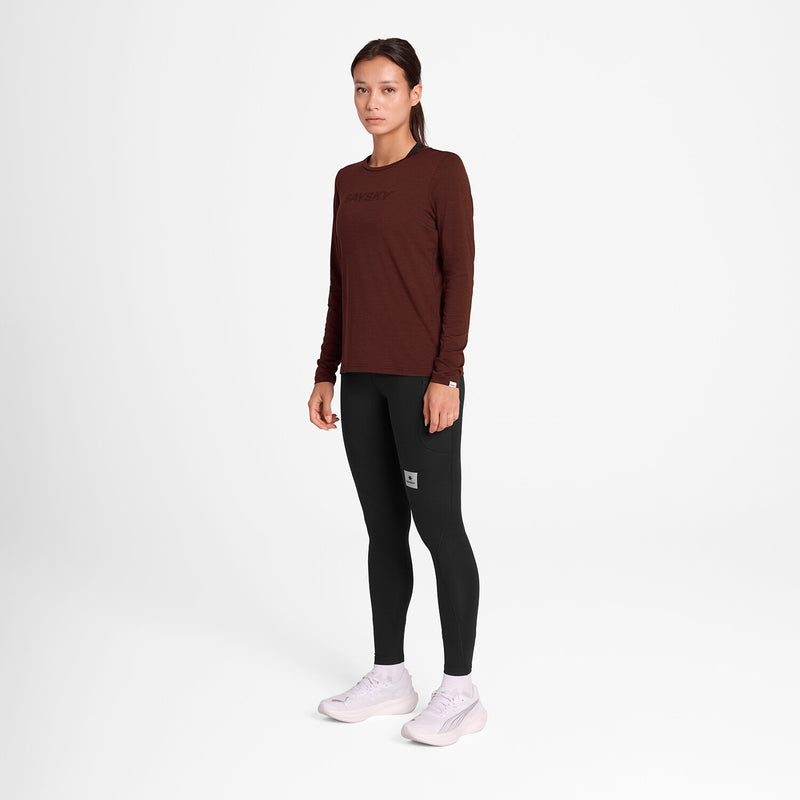 Saysky Logo Pace Long Sleeve Rouge 5008 OWRLS20C5008