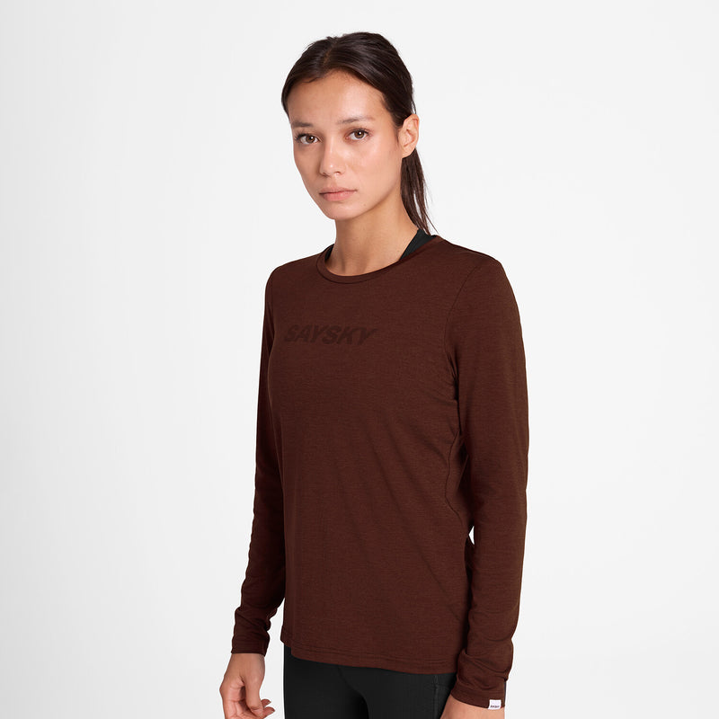 Saysky Logo Pace Long Sleeve Rouge 5008 OWRLS20C5008