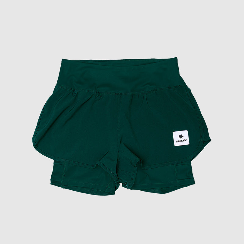 Saysky 2 in 1 Pace Shorts 3'' Vert 317 OWRSH23C317