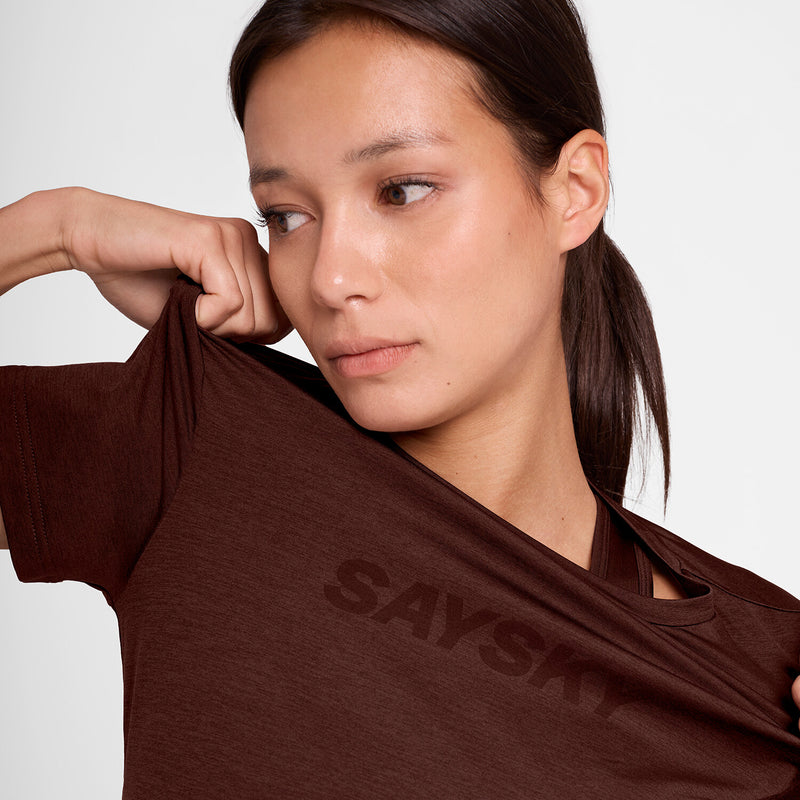 Saysky Logo Pace T-Shirt Rouge 5008 OWRSS20C5008