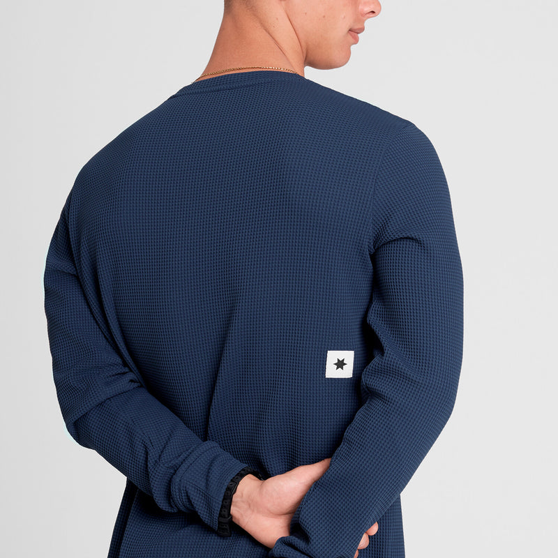 Saysky Motion Waffle Long Sleeve Bleu 222 OMRLS52C222
