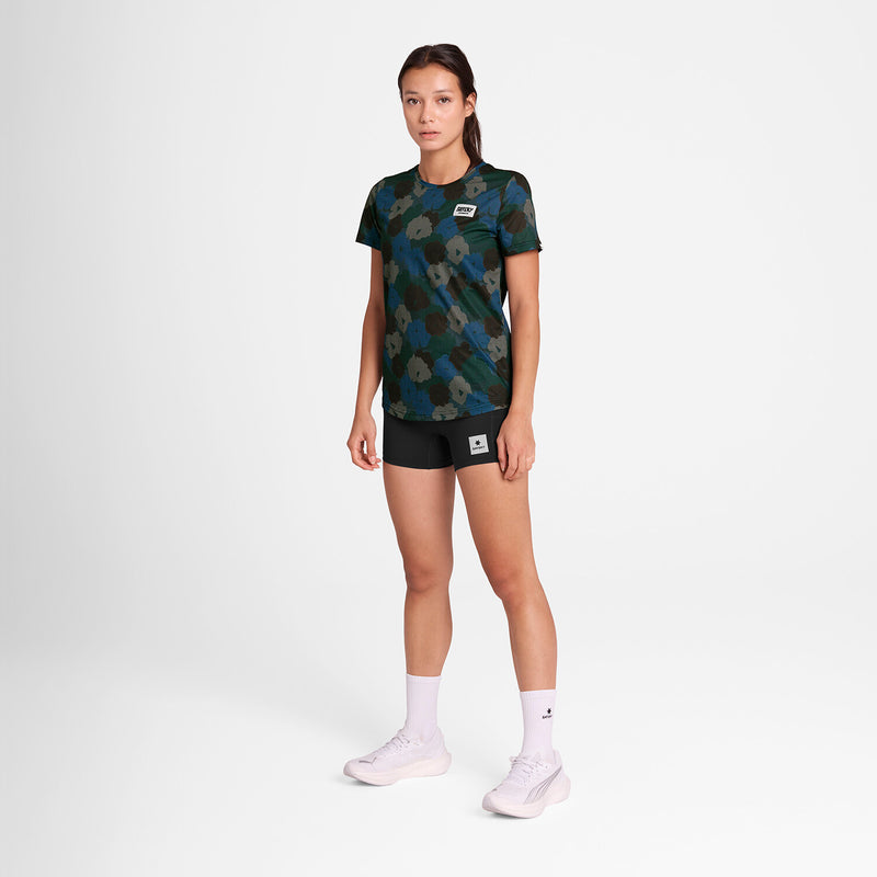 Saysky Flower Combat T-Shirt Bleu Flower Camo 1046 OWRSS31C1046