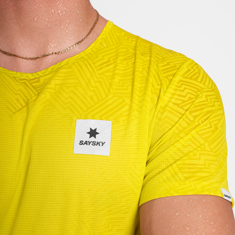 Saysky Reactive Flow T-shirt Jaune Reactive Lightning 1052 OMRSS60C1052