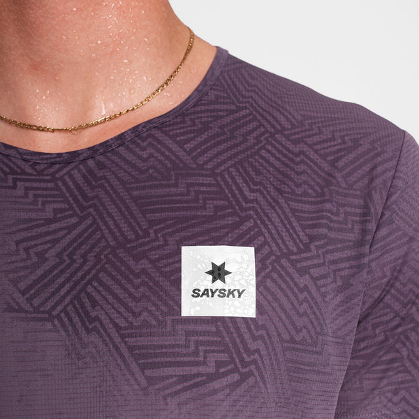 Saysky Reactive Flow T-shirt Violet AOP 1053 OMRSS60C1053