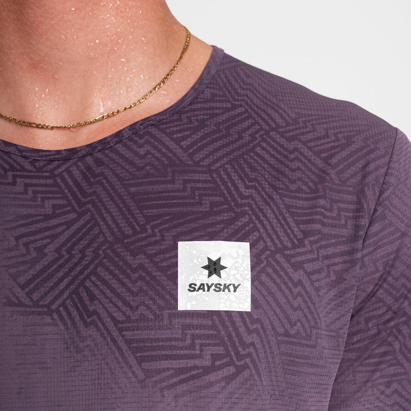 Saysky Reactive Flow T-shirt Violet AOP 1053 OMRSS60C1053