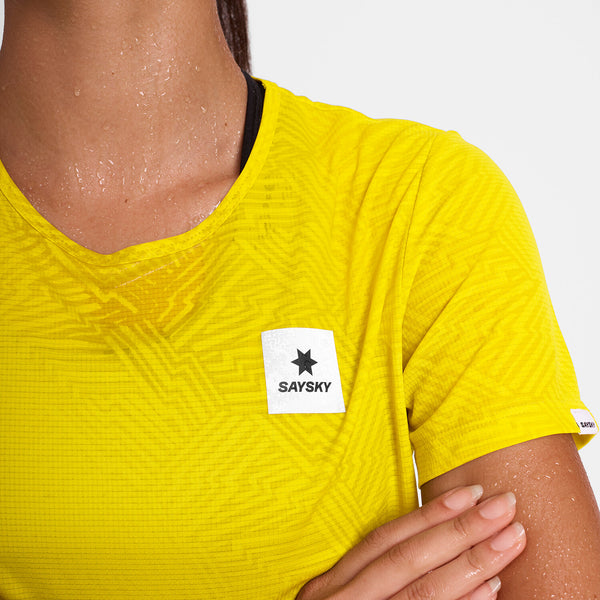 Saysky Reactive Flow T-shirt Jaune Reactive Lightning 1052 OWRSS60C1052