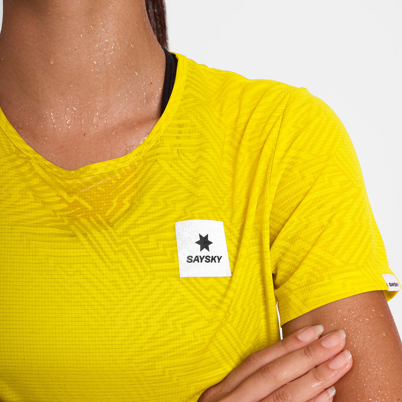 Saysky Reactive Flow T-shirt Jaune Reactive Lightning 1052 OWRSS60C1052