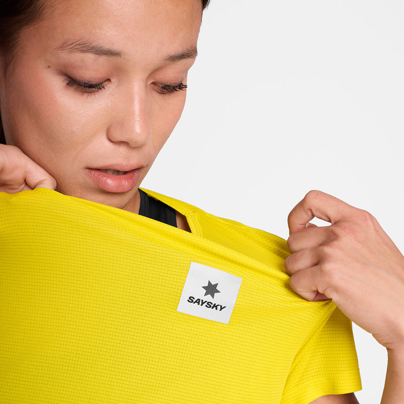 Saysky Reactive Flow T-shirt Jaune Reactive Lightning 1052 OWRSS60C1052