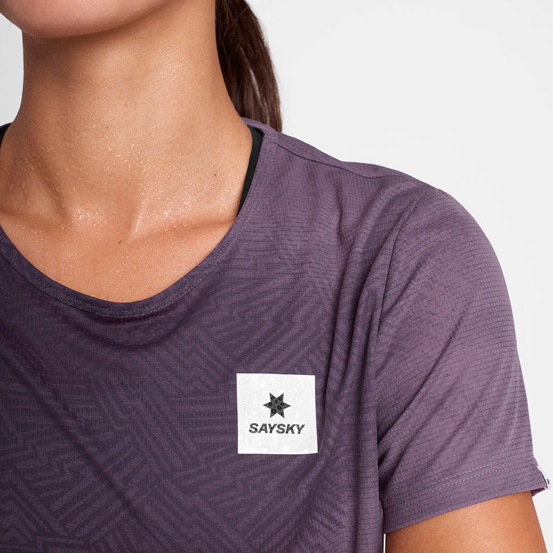 Saysky Reactive Flow T-shirt Violet AOP 1053 OWRSS60C1053