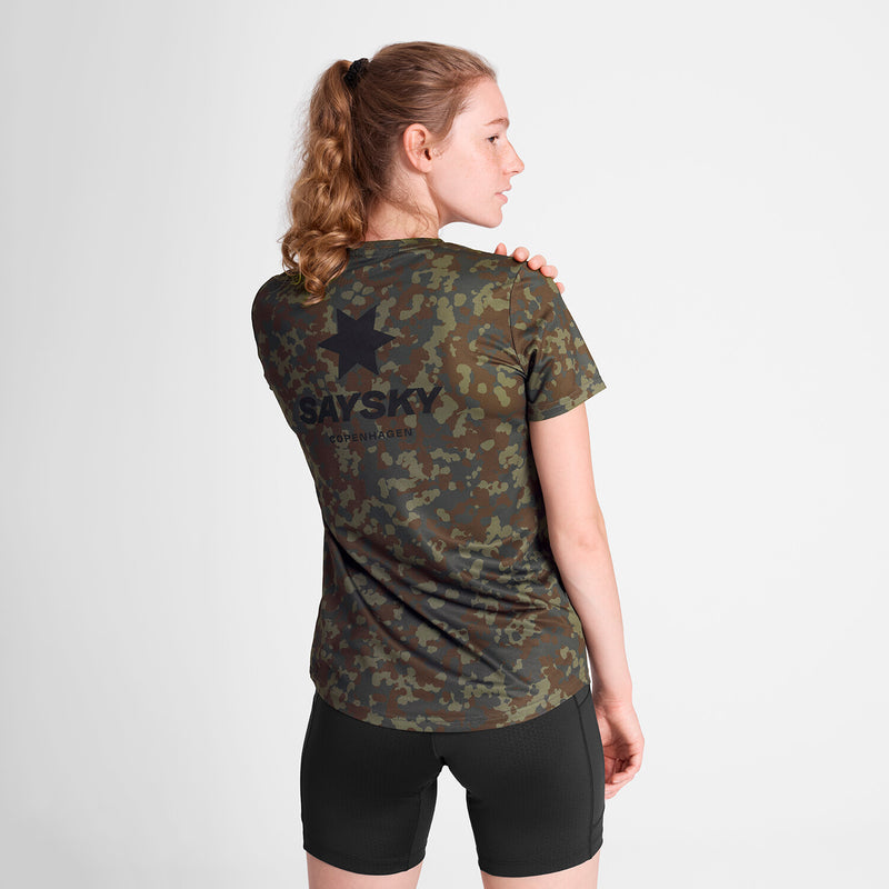 Saysky Camo Combat T-Shirt Marron Camo 1048 OWRSS31C1048