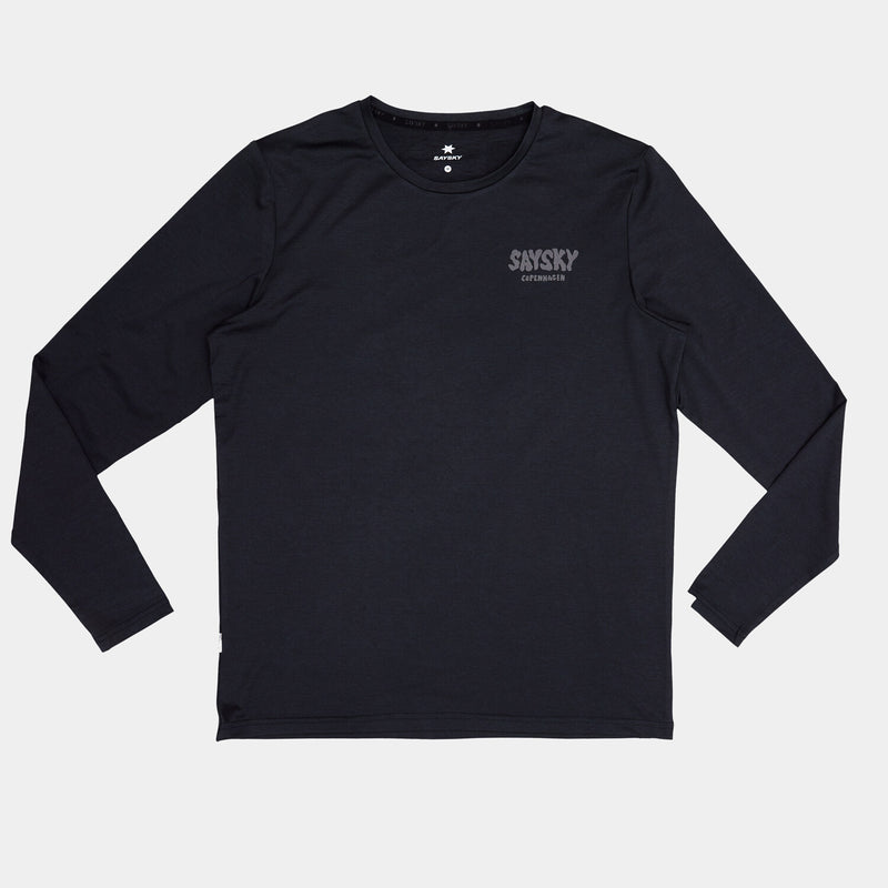 Saysky Reflective Logo Pace Long Sleeve Noir 9001 OMRLS20C9001