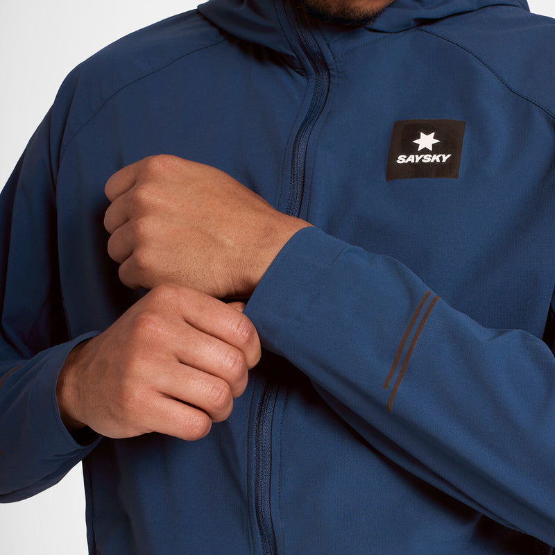 Saysky Clean Pace Flex Hooded Jacket Bleu 210 MMRJA20C210