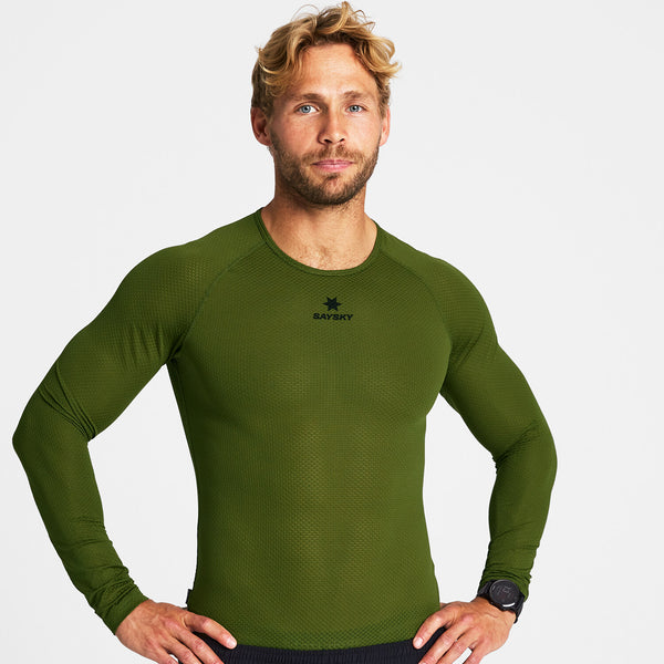 Saysky Mesh Base Layer Long Sleeve Vert 313 NMRBL32C313