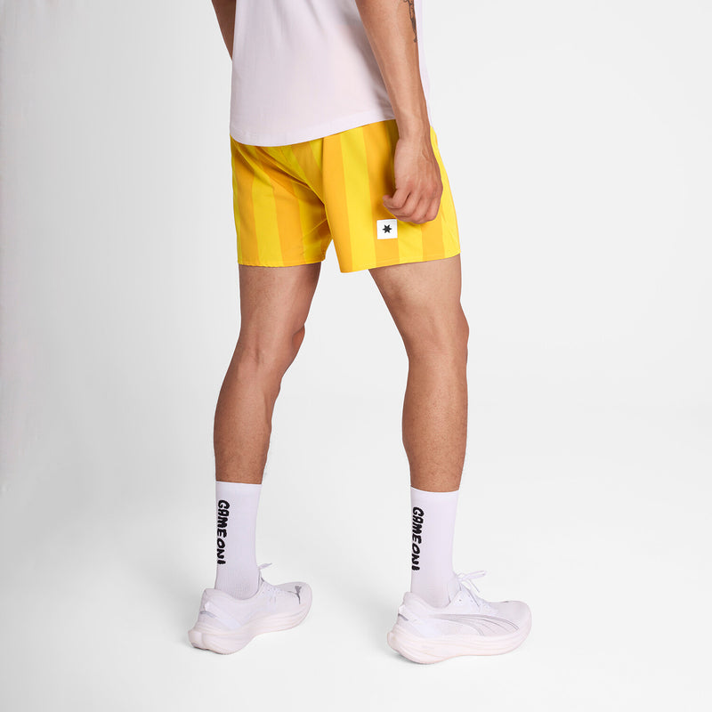 Saysky Pace Shorts 5'' Jaune Stripes 008 NMRSH21C008