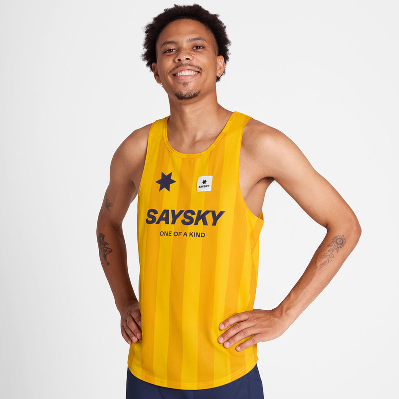 Saysky Combat Singlet Jaune Stripes 008 NMRSI31C008