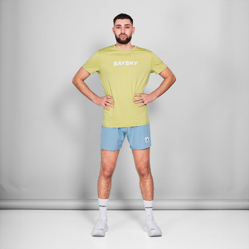 Saysky Logo Pace T-Shirt Vert 3008 NMRSS20C3008