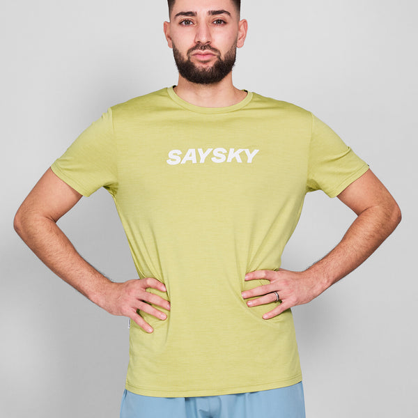 Saysky Logo Pace T-Shirt Vert 3008 NMRSS20C3008