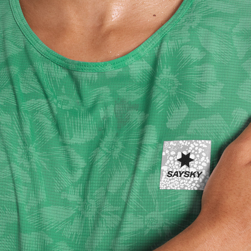 Saysky Reactive Flow T-shirt Vert Reactive Flower 1038 NMRSS60C1038