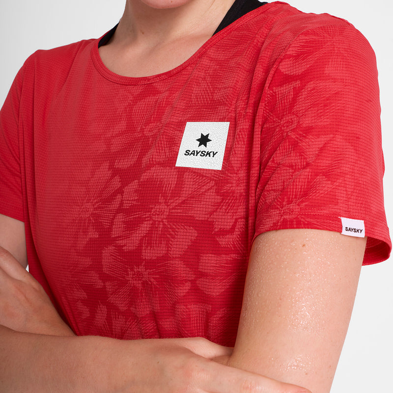 Saysky Reactive Flow T-shirt Rouge Reactive Flower 1037 NWRSS60C1037