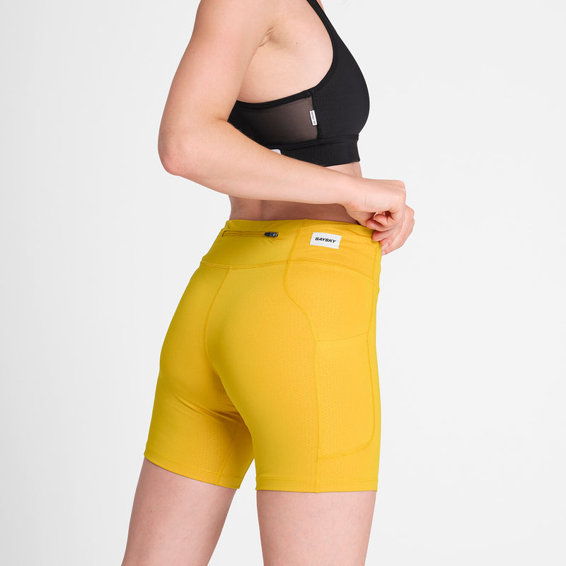 Saysky Combat+ Short Tights 7'' Jaune 412 NWRST30C412