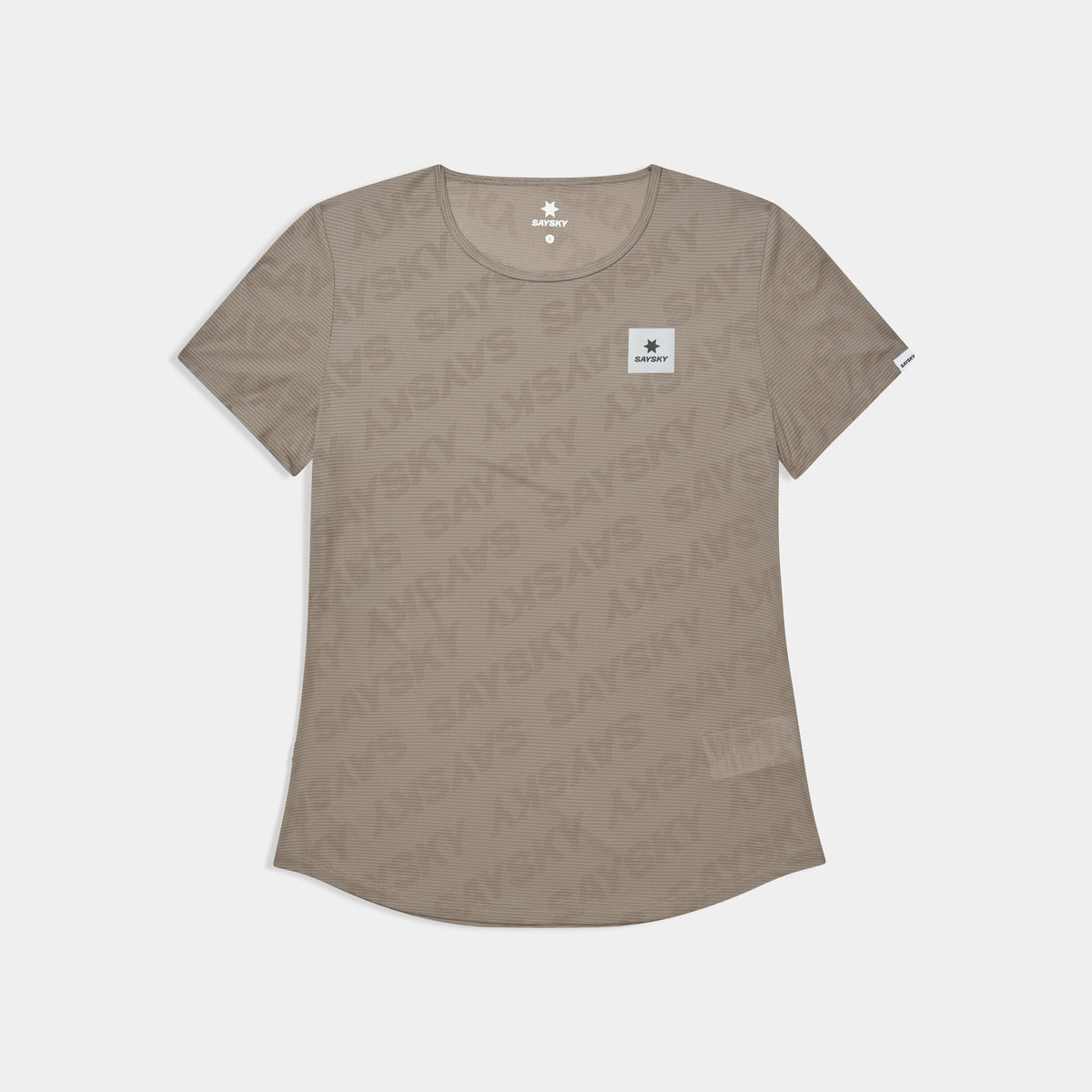 Saysky Reactive Flow T-shirt Beige Foncé Logo 1070 SW25008