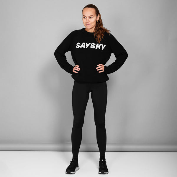 Saysky Everyday Heavy Knit Crewneck Noir 1002 LMLKW02C901